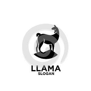 Llama alpaca Silhouette logo black outline line set silhouette logo icon designs vector for logo icon stamp