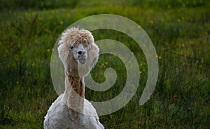 llama posing with look of intrigue