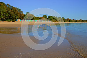 Llanbedrog beach Llyn peninsula Wales