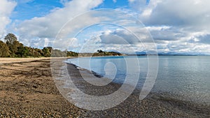 Llanbedrog beach panorama