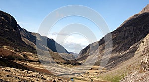 Llanberis Pass in Snowdonia North wales