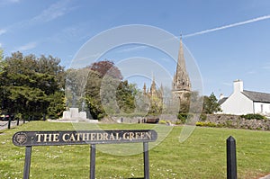 Llandaff Cathedral Green, Wales, UK