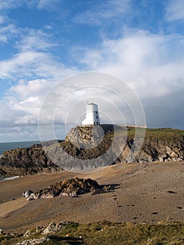 Llanddwyn island Twr Mawr light house