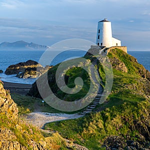 Llanddwyn Lighthouse Wales Sunset - Snowdonia