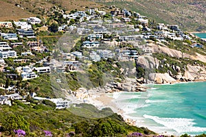 Llandudno beach and seaside town of Cape Town