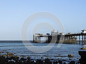 Llandudno, Wales - pier in the Irish Sea