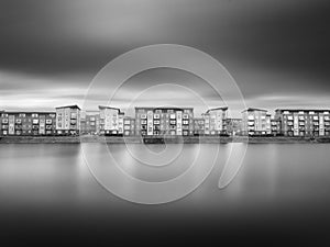 Llanelli North Dock Long Exposure (Monochrome)