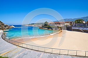 Llanes El Sablon beach in Asturias Spain