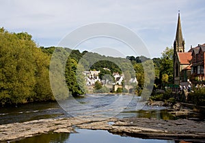 Llangollen river scene photo