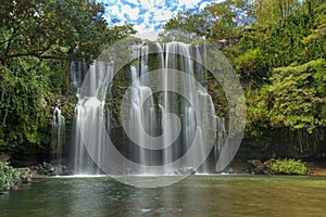 Llano de Cortes Waterfall HDR photo