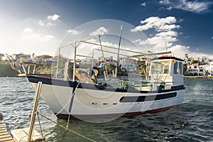 llaut on wooden dock