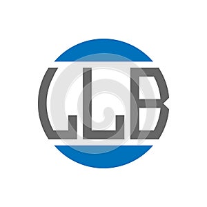 LLB letter logo design on white background. LLB creative initials circle logo concept. LLB letter design