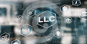 LLC. Limited Liability Company. Business Industry concept