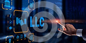 LLC. Limited Liability Company. Business Technology Internet