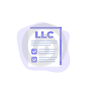 LLC, Limited Liability Company vector