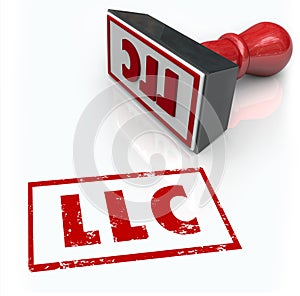LLC Limited Liability Corporation Stamp Letters Approval Certified License photo