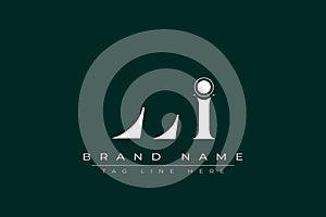 LLI abstract letter logo design