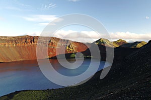 Lljotipollur, crater lake photo