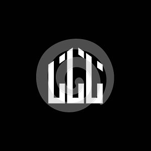 LLL letter logo design on BLACK background. LLL creative initials letter logo concept. LLL letter design.LLL letter logo design on photo