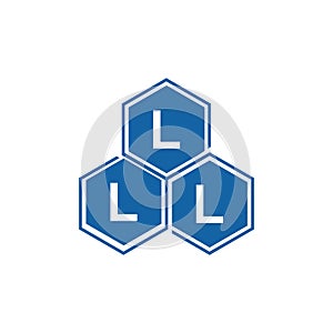 LLL letter logo design on white background. LLL creative initials letter logo concept. LLL letter design photo