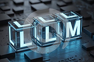 Llm large language model artificial intelligence ai machine learning neural network technology concept design