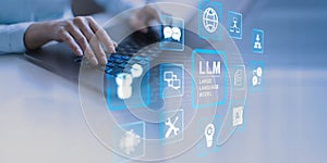 LLM Large Language Model Technology and Artificial Intelligence Applications on a Virtual Interface
