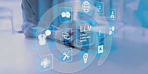 LLM Large Language Model Technology and Artificial Intelligence Applications on a Virtual Interface
