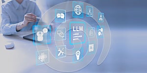 LLM Large Language Model Technology and Artificial Intelligence Applications on a Virtual Interface