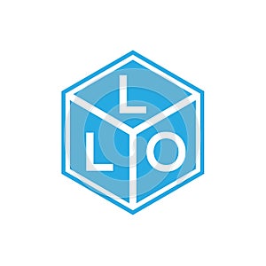 LLO letter logo design on black background. LLO creative initials letter logo concept. LLO letter design