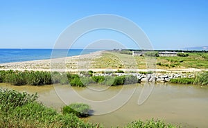 Llobregat Delta in Barcelona, Spain