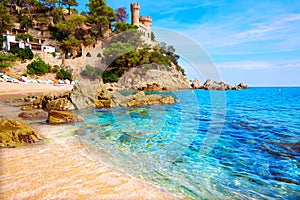 Lloret de Mar Castell Plaja at Sa Caleta beach