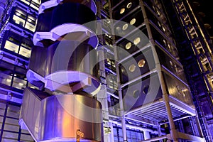 Lloyd's Building at night