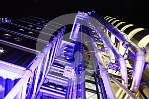 Lloyd's Building at night