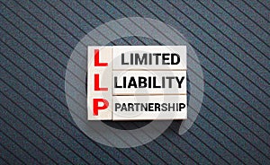 LLP Limited Liability Partnership banner and concept. Minimal aesthetics