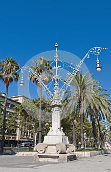 Lluis Companys Avenue in Barcelona, Spain