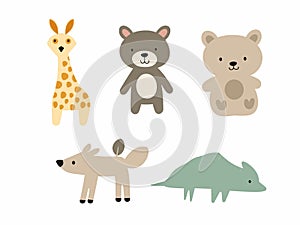 llustration of Cuddly Companions - Adorable Stuffed Animals