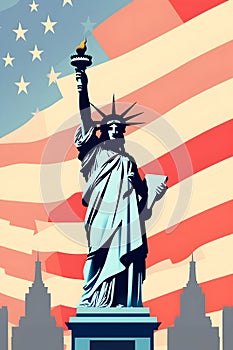 llustration of the Statue of Liberty