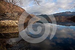 Llyn Dinas reflections