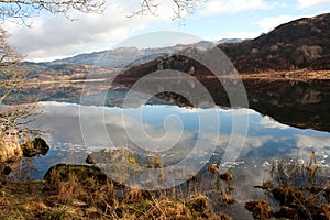Llyn Dinas reflections