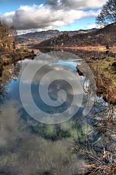Llyn Dinas reflections