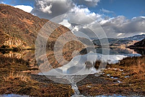 Llyn Dinas reflections