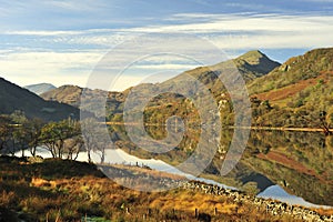 Llyn Gynant, Snowdonia, Wales photo