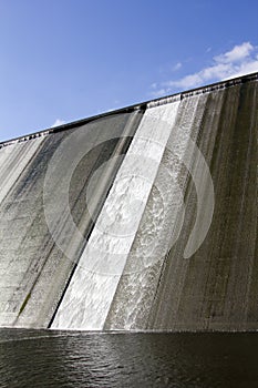 Llys y Fran Reservoir Dam overflow photo