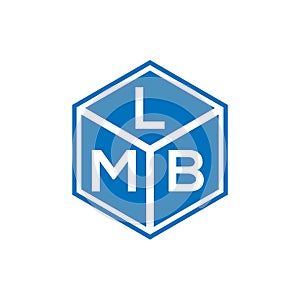 LMB letter logo design on black background. LMB creative initials letter logo concept. LMB letter design
