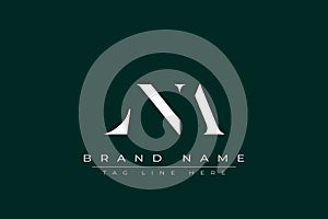 LNA abstract letter logo design