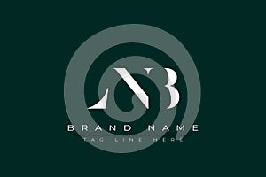 LNB abstract letter logo design