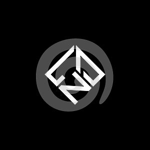LND letter logo design on black background. LND creative initials letter logo concept. LND letter design