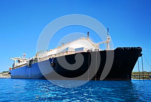 LNG ship near to Marsaxlokk, Malta