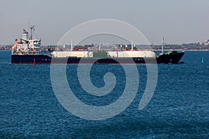 Lng ship in sea.