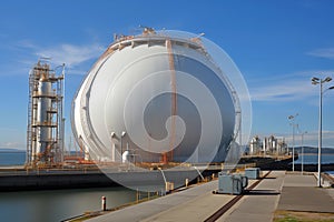 LNG storage tank terminal with gas transmission system for liquefied petroleum gas